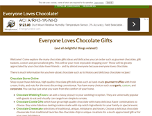 Tablet Screenshot of everyone-loves-chocolate.com